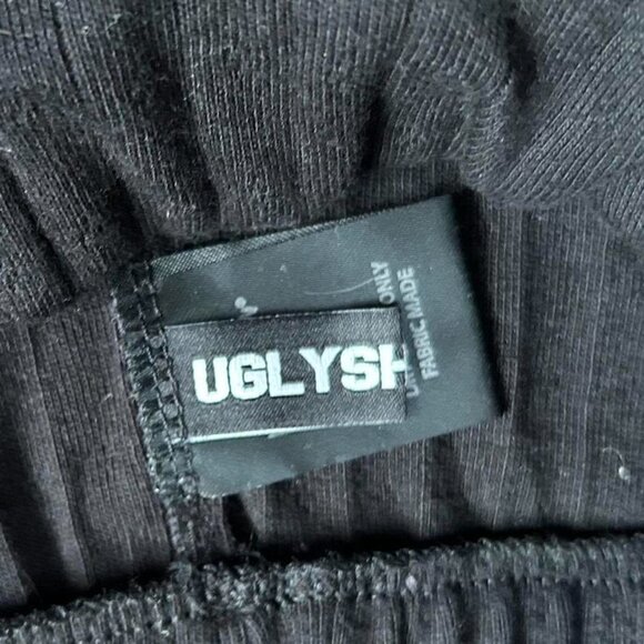 ugly shadow black pointelle girly frilly ruffle bloomer booty shorts - Picture 5 of 6